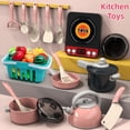 thumbnail image 1 of LYMAYTER Kids Cooking Toy Set 28PCS, Simulation Kitchen Playset with Utensils Vegetable Play Food Role Play Gift, 1 of 7