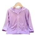 thumbnail image 1 of LYMAYTER Kids Girls Boys Solid Color Sun Protection Shirts Toddler Ice Silk Long Sleeve Sun Hoodie for 3-12 Years, 1 of 9