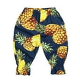 thumbnail image 1 of LYMAYTER Kids Girls Casual Pants Baby Printed Haren Seven Pants Toddler Elastic Waist Trousers for 1-9 Years, 1 of 9