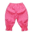 thumbnail image 1 of LYMAYTER Kids Girls Casual Pants Baby Printed Haren Seven Pants Toddler Elastic Waist Trousers for 1-9 Years, 1 of 9