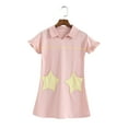 thumbnail image 1 of LYMAYTER Kids Girls Cotton Nightgown Pajamas Soft Printed Sleepwear Toddler V-Neck Cardigan Dresses Robe for 3-10 Years, 1 of 9
