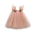 thumbnail image 1 of LYMAYTER Kids Girls Floral Princess Dresses Toddler Halter Sweet Peplum Baby Summer Party Beach Sundress Dresses for 18 Months-6 Years, 1 of 9