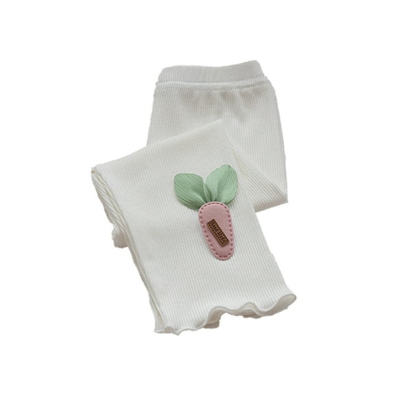 LYMAYTER Kids Girls Soft Pants Toddler Flower Leggings Trousers Baby Summer Comfortable Bottoms Pants 2-9 Years