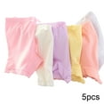 thumbnail image 1 of LYMAYTER Kids Girls Underwear Panties 5 Pack Toddler Cotton Stretch Boxer Briefs Cartoon Four Corners Shorts Bottoms for 2-12 Years, 1 of 9