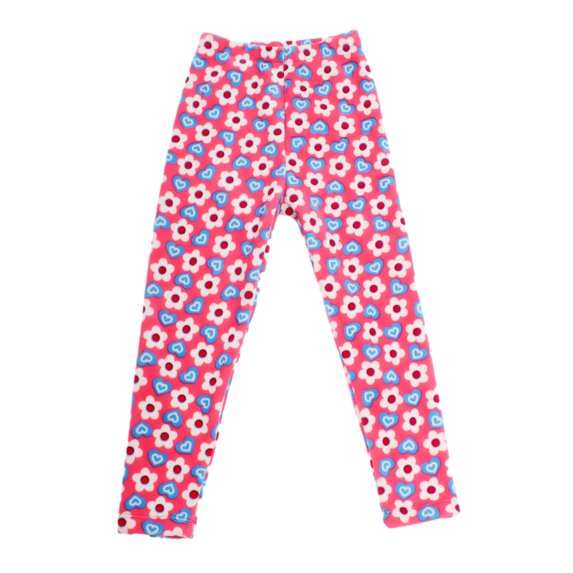 LYMAYTER Kids Girls Winter Pants Toddler Printed Casual Trousers Baby Elastic Waist Leggings Pants for 2-12 Years