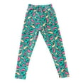 thumbnail image 1 of LYMAYTER Kids Girls Winter Pants Toddler Printed Casual Trousers Baby Elastic Waist Leggings Pants for 2-12 Years, 1 of 7