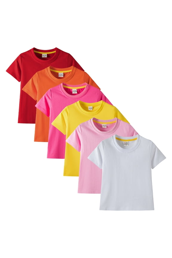 Kids Toddler Boys Soft T-Shirt Baby Summer Cotton Short Sleeve Tees Shirt for 1-12 Years