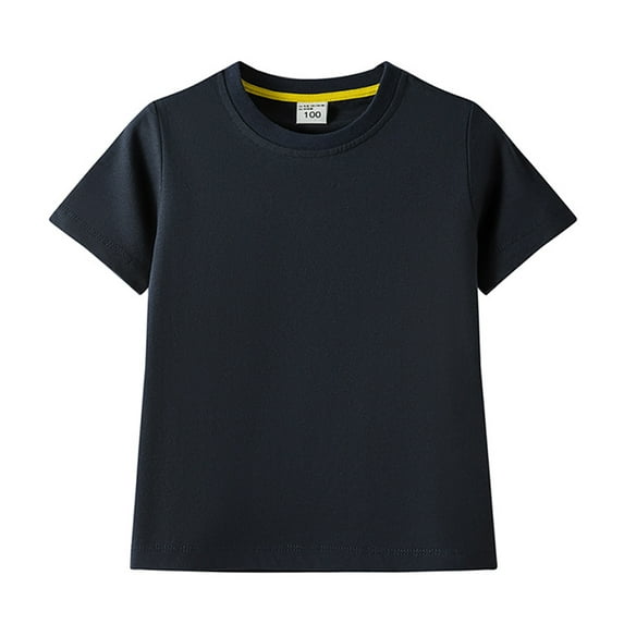 LYMAYTER Kids Toddler Boys Soft T-Shirt Baby Summer Cotton Short Sleeve Tees Shirt for 1-12 Years