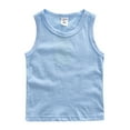 thumbnail image 1 of LYMAYTER Kids Toddler Boys Soft Tank T-Shirt Baby Summer Cotton Sleeveless Tees Shirt for 1-12 Years, 1 of 7