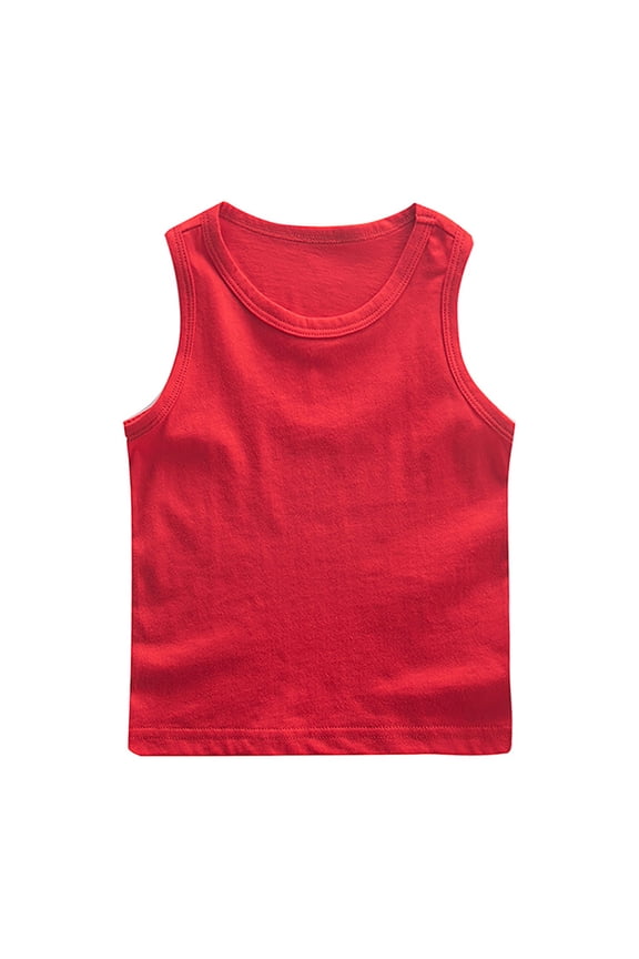 Boys T Shirt for Kids Toddler Cotton Tees Tops Teen Round Neck Sleeveless Pullover T Shirt 1-12Y Baby Casual T Shirt Tops