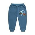 thumbnail image 1 of LYMAYTER Kids Toddler Boys Spring Sweatpants Soft Casual Workout Pants Jogger Winter Cartoon Fleece Jogger Pants for 1-10 Years Old, 1 of 8