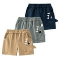 thumbnail image 1 of LYMAYTER Kids Toddler Boys Summer Shorts Cotton with Pockets Short for 1-8t Baby Fashion Cartoon Five Trousers Short, 1 of 9