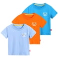 thumbnail image 1 of LYMAYTER Kids Toddler Boys Summer Tee Shirt 1-10T Baby Short Sleeve Cotton Tees Shirt Tops Casual Cartoon Cotton T-Shirt, 1 of 9