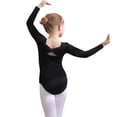 thumbnail image 1 of LYMAYTER Kids Toddler Girls Conjoined Ballet Leotards Toddler Fall Dance Dress Ballerina Outfits Kids Cotton Ballet Skirt Long Sleeve Skirted Leotards for 3-11Y, 1 of 10
