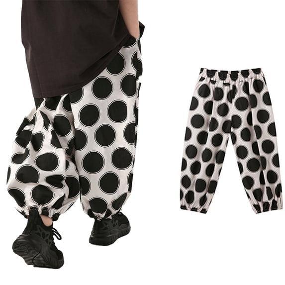 LYMAYTER Kids Toddler Loose Pants Boys Girls Color Blocking Cotton Sweat Pants Kids Summer Casual Pants Breathable Toddler Anti-Mosquito Pants for 2-12T