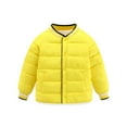 thumbnail image 1 of LYMAYTER Kids Unisex Collar Jacket Teen Long Sleeves Thicken Outerwear Toddler down Cotton Warm Cardigan Coats 4-16+ Years, 1 of 10