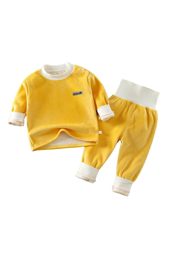 Kids Unisex Outfit Boys Girls Thermal Design Cold Weather Toddler Wear for 4 Months-4 Years