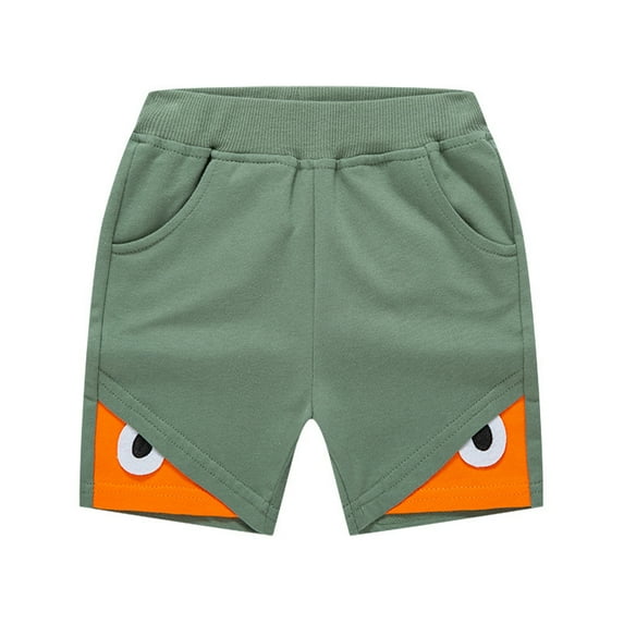 LYMAYTER Knit Shorts for Baby Kids Summer Cotton Shorts Casual Cartoon Knit Active Short Pants for Boys Girls 2-8T
