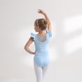thumbnail image 1 of ‌LYMAYTER Leotards for Girls Ballet Gymnastics Dance Unitards Ruffle Short Sleeve Gymnastics Outfits, 1 of 8