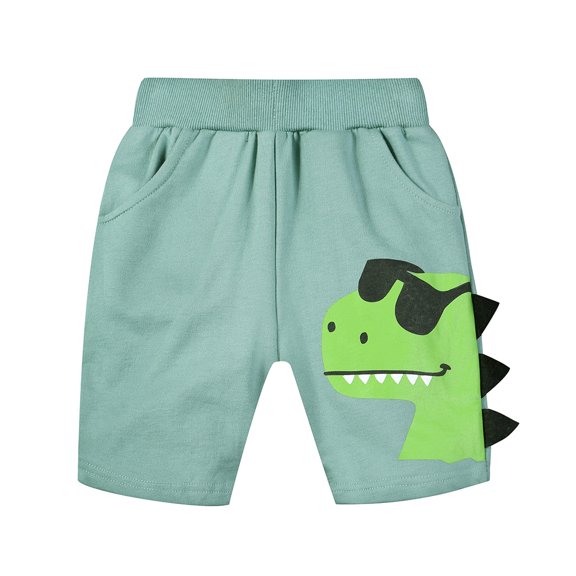 LYMAYTER Little Boys Cartoon Shorts Kids Soft Five Points Pants Toddler Casual Shorts for 1-9 Years