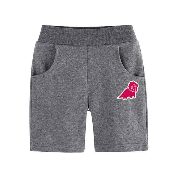 LYMAYTER Little Boys Soft Shorts for Kids Cute Printing Casual Pants Toddler Cotton Sweat Shorts 1-9 Years