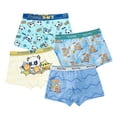 thumbnail image 1 of LYMAYTER Little Boys Soft Underwear Kids Cute Pattern Panties Boxer Jock for 2-18 Years Toddler Boxer Briefs Four Seasons Four Corners Shorts 4 Pcs, 1 of 9