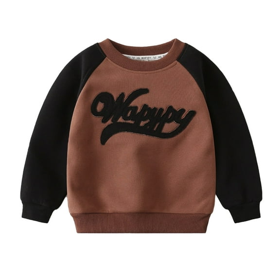 LYMAYTER Little Boys Sweater for Kids Baby Thickened Knit Tops Toddler Embroidered Printed Jumper 2-8 Years