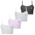 thumbnail image 1 of LYMAYTER Little Girls First Training Bra Teens Soft Cotton Cami Seamless Comfort Everyday Starter Underwear, 1 of 8