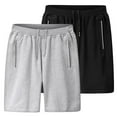 thumbnail image 1 of LYMAYTER M-6XL Men's Sports Shorts Loose Shorts Large Size Shorts Drawstring Shorts, 1 of 3