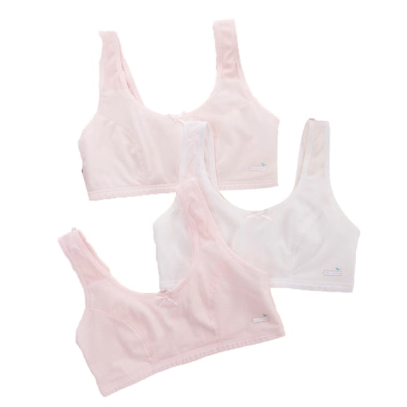 LYMAYTER M-XL Girls Sports Bra 9-12 Teen Developmental Sports Bra Wireless No Padding Summer Daily Wear