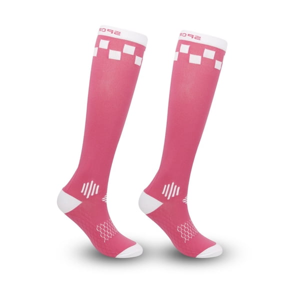 LYMAYTER Men Athletic Compression Socks Fall Moisture-Wicking Knee High Socks Running Cycling Yoga Sports Socks‌