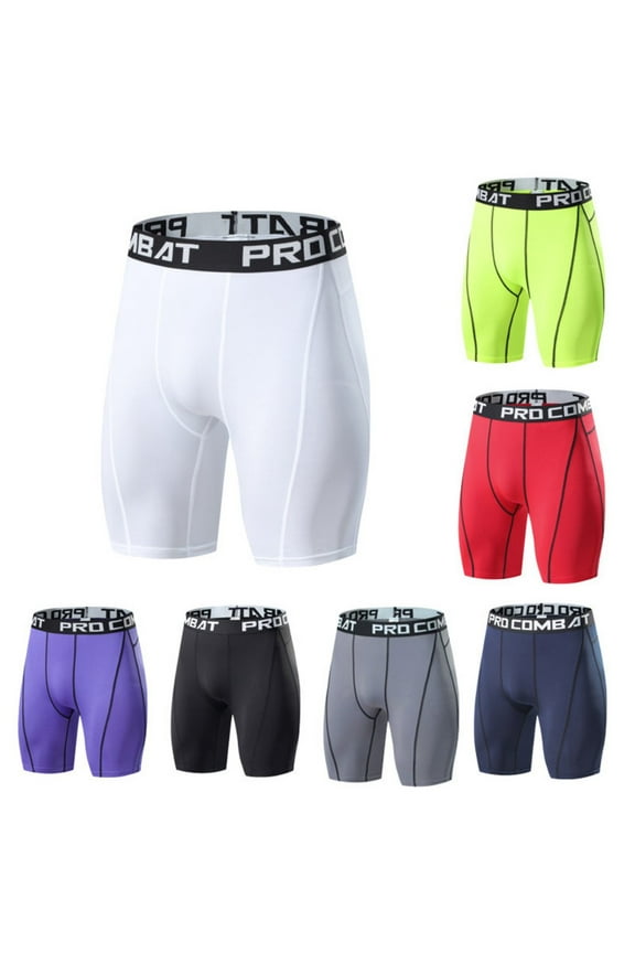 Men Compression Shorts for S-3XL Summer Cycling Workout Pants Quick Dry Workout Short