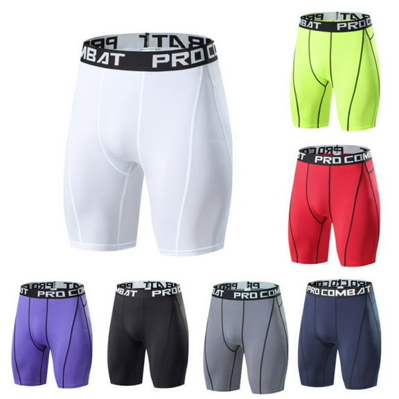 LYMAYTER Men Compression Shorts for S-3XL Summer Cycling Workout Pants Quick Dry Workout Short
