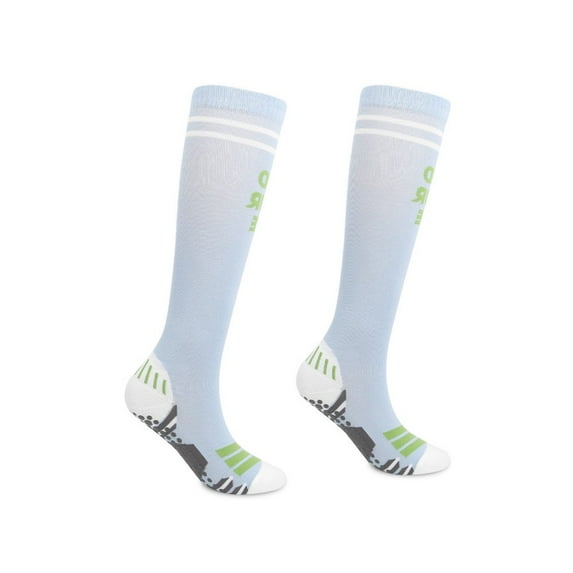 LYMAYTER Men Women Outdoor Sports Socks High Stretch Compression Socks Fashion Over-the-Calf Workout Socks