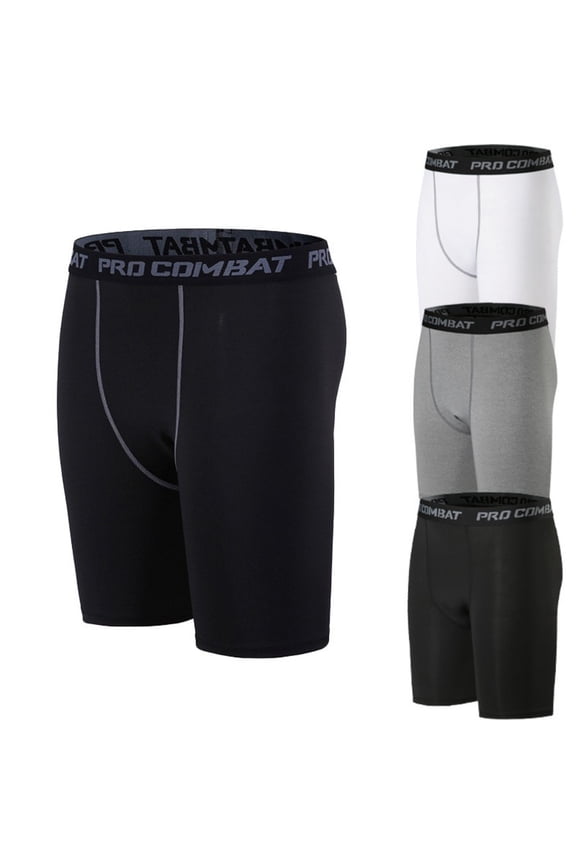 Men's Compression Shorts Athletic Workout Active Underwear Quick-Dry Shorts for S-3XL