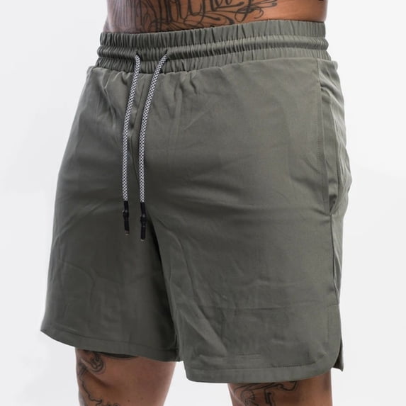 LYMAYTER Men's Solid Color Shorts Quick Dry Shorts Breathable Shorts Fitness Shorts S-3XL