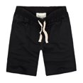 thumbnail image 1 of LYMAYTER Men's Stretch Cotton Athletic Shorts Moisture-Wicking Drawstring Summer Outdoor Gym for S-2XL, 1 of 7