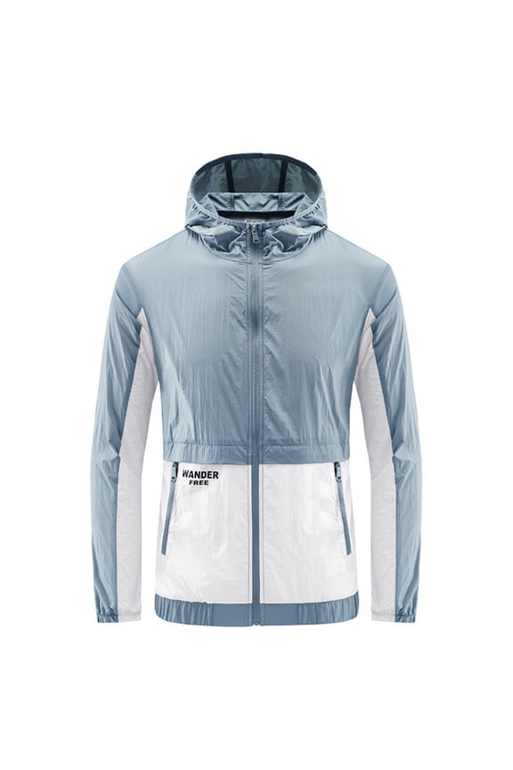 Men's UPF 50+ Sun Protection Hoodie Summer Silk-Like Sunsuits Quick-Dry Loose Casual Sun Shirt Jacket