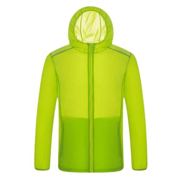 LYMAYTER Men's Ultra-Thin Sun Jacket Solid Color Rash Guard Windbreaker Breathable Summer Protection Sun Protection Jacket