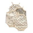 thumbnail image 1 of LYMAYTER ‌Newborn Baby Girls Toddlers Sleeveless Tank Top for 3M-24M Onesies Bodysuit Summer Pack‌ 1PCS, 1 of 8