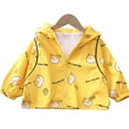 thumbnail image 1 of LYMAYTER Newborn Girls Spring Fall Jackets Baby with Hooded Printed Long Sleeve Coat Fashion Windbreaker for 6 Months-5 Years, 1 of 9