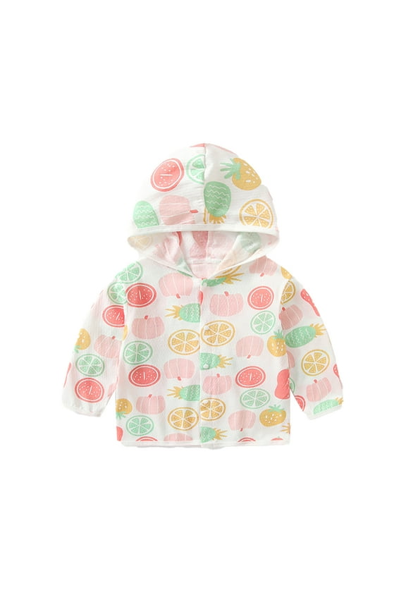 Newborn Sun Shirt for Boys Girls Toddler Baby Hooded Sun Protection Jacket 6-24M Kids Beach Thin Tulle Clothing Lightweight Breathable Versatile Uv Protection Jacket