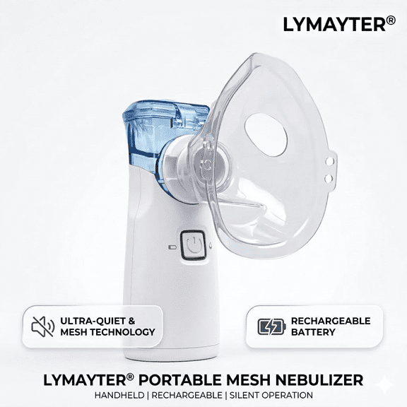 LYMAYTER® Portable Humidifier USB/Battery Portable Handheld Compressor Steam Inhaler
