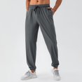 thumbnail image 1 of LYMAYTER Runing Pants for Men Casual Quick-Dry Stretch Long Pants Lightweight Workout Cuffed Pants S-2XL, 1 of 9