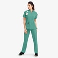 thumbnail image 1 of LYMAYTER S-2XL Womens Medical Uniform Standing Neck Quick-Dry Clinical Training for Nurse Uniform Medical Workwea Set, 1 of 7