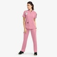 thumbnail image 1 of LYMAYTER S-2XL Womens Medical Uniform Standing Neck Quick-Dry Clinical Training for Nurse Uniform Medical Workwea Set, 1 of 7