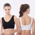 thumbnail image 1 of LYMAYTER Sports Bras for Women Seamless Pullover Bralette Yoga Running Comfort Breathable Bra S-6XL, 1 of 8