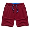 thumbnail image 1 of LYMAYTER Sweat Shorts for Men Solid Color Cotton Runing Shorts Classic Versatile Athletic Shorts M-6XL, 1 of 7
