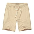 thumbnail image 1 of LYMAYTER Sweat Shorts for Men Summer Drawstring Lightweight Lounge Beach Jersey Sweat Shorts S-2XL, 1 of 7