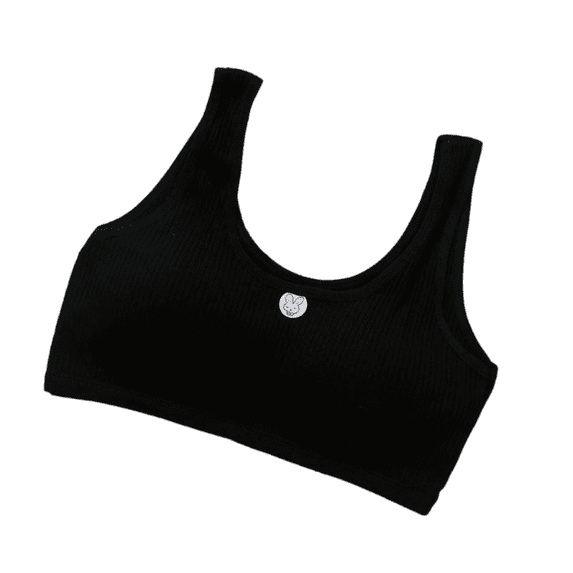 LYMAYTER Girls'Training Bras Teens Girls Without Underwire With Removable Seamless Bralette Top L-2XL